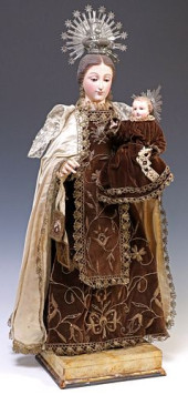 FINE SPANISH SANTO OUR LADY OF