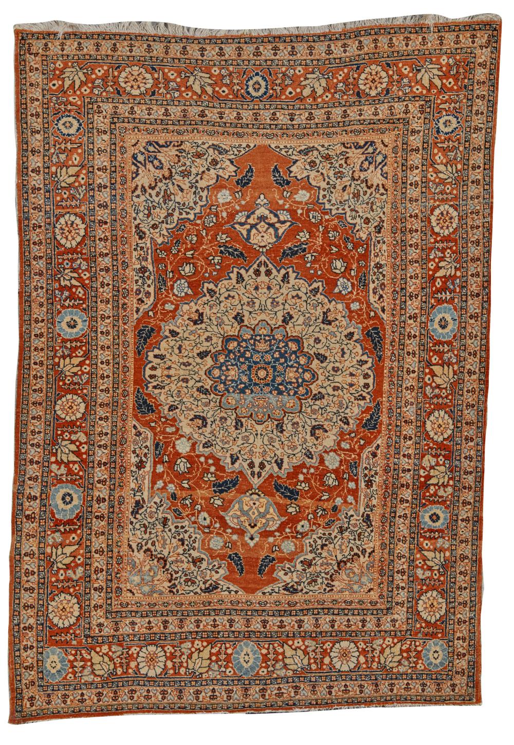 FINE TABRIZ RUG, PERSIA, CA.