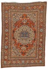 FINE TABRIZ RUG, PERSIA, CA. 1