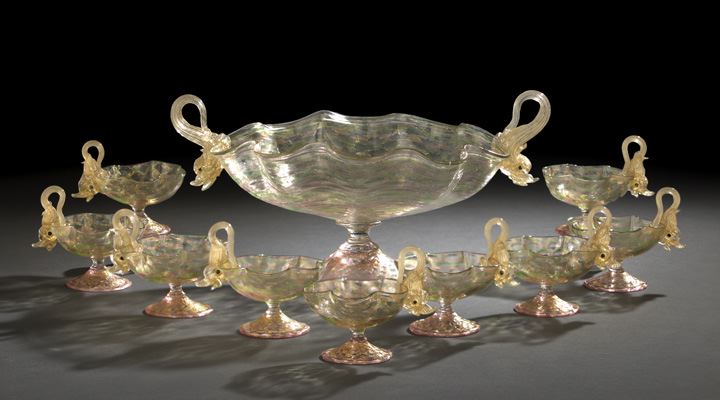 Fine Ten-Piece Murano Gold-Included