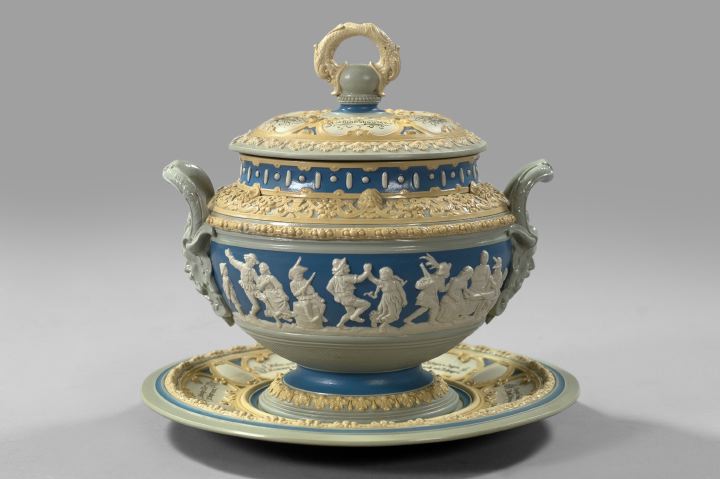 Fine Three-Piece Mettlach Stoneware