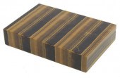 FINE TIGER'S EYE HINGED TABLE