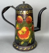 FINE TOLEWARE TEAPOT CA. 1830-
