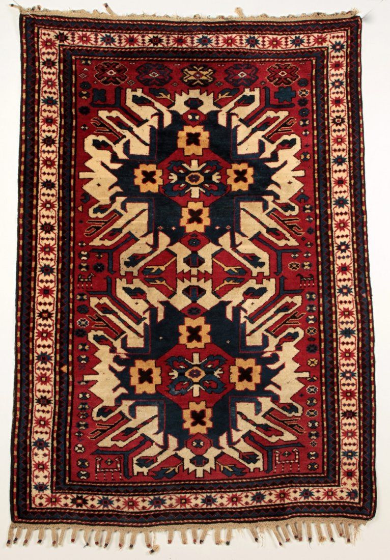 FINE TRIBAL ANTIQUE CAUCASIAN EAGLE