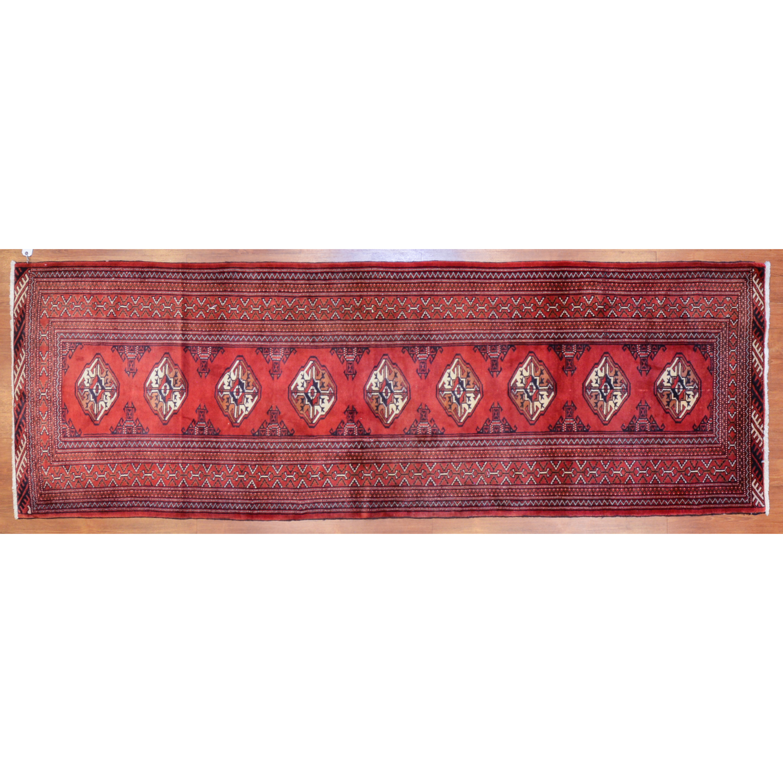 FINE TURKEMAN RUNNER, PERSIA, 3.3 X