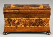 Fine Turnbridge Inlaid Tea Cad