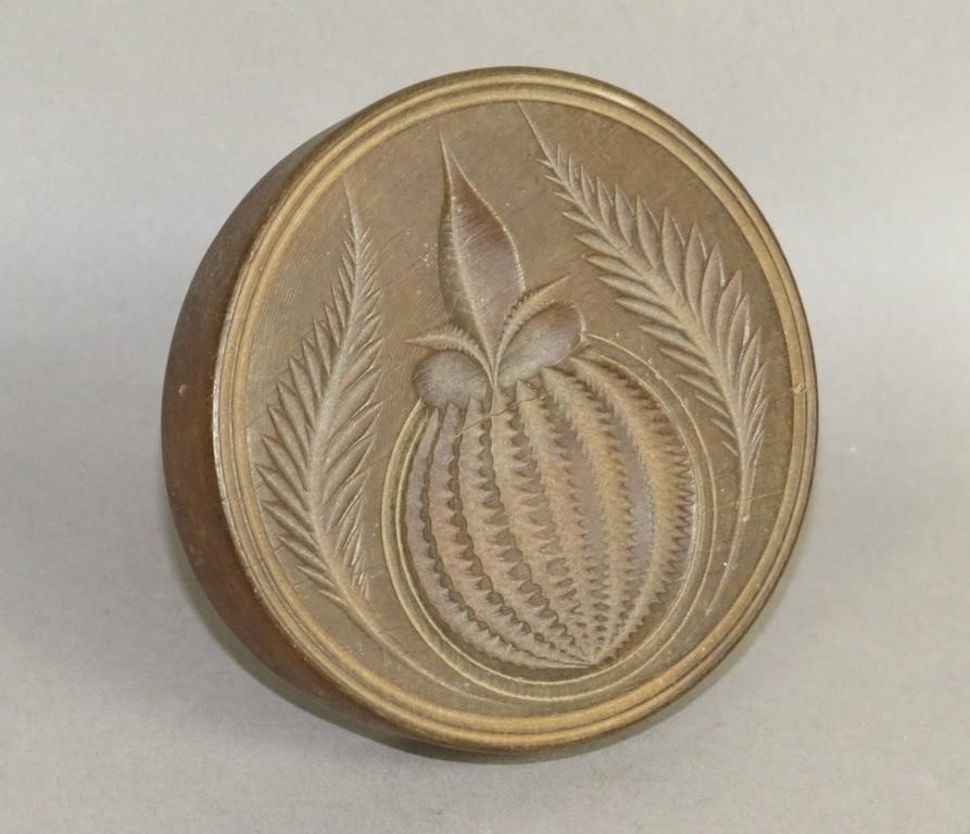 FINE TWO-PART CARVED MAPLE