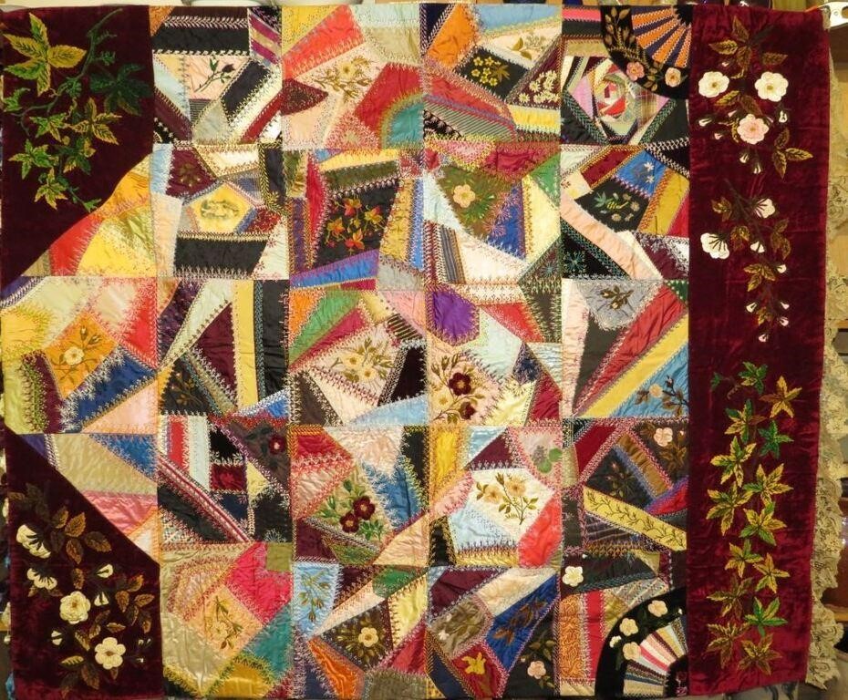 FINE VICTORIAN ERA "CRAZY PATCH"