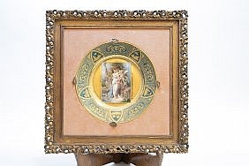 FINE VIENNA PAINTED & GILT