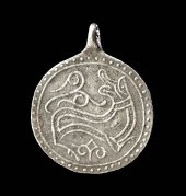 FINE VIKING SILVER PENDANT W/