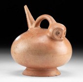 FINE VIRU REDWARE STIRRUP VESS