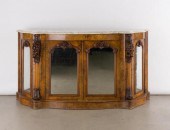 FINE WALNUT MARBLE TOPPED CRED