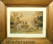 Fine watercolor painting of th