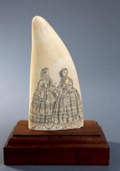 FINE WHALEMAN SCRIMSHAWED SPER