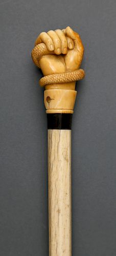 FINE WHALER CARVED WHALE IVORY