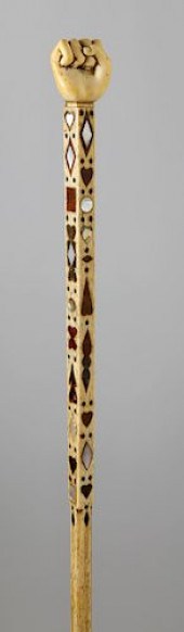 FINE WHALER MADE INLAID WHALE