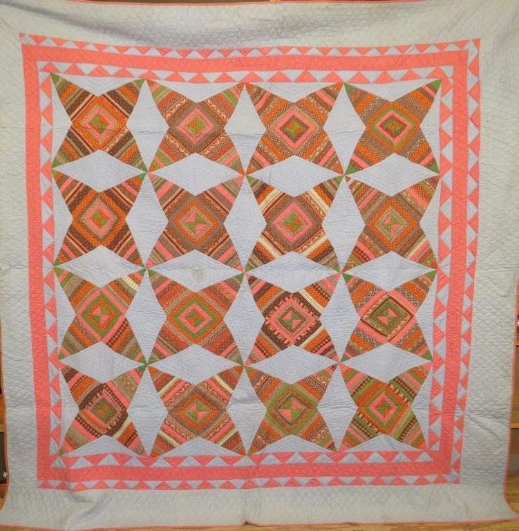 FINE "WINDMILL VARIANT" PATCHWORK