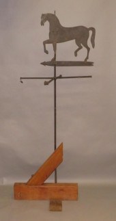 FINE WROUGHT IRON PRANCING HOR