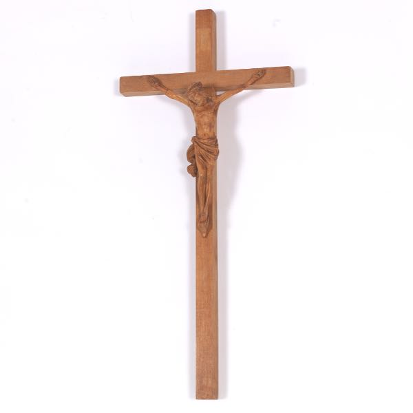 FINELY CARVED BOXWOOD CRUCIFIX   13