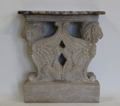FINELY CARVED MARBLETOP GRIFFI