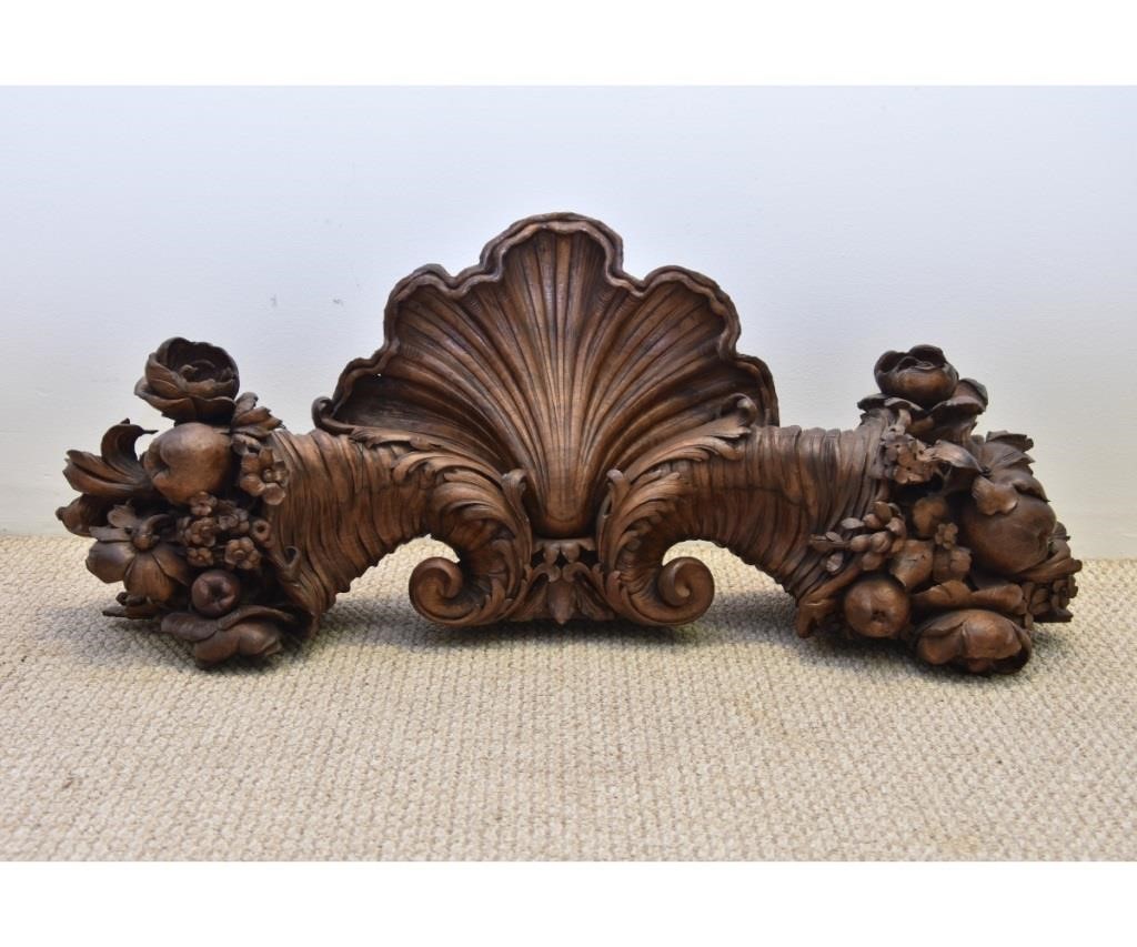 Finely carved walnut