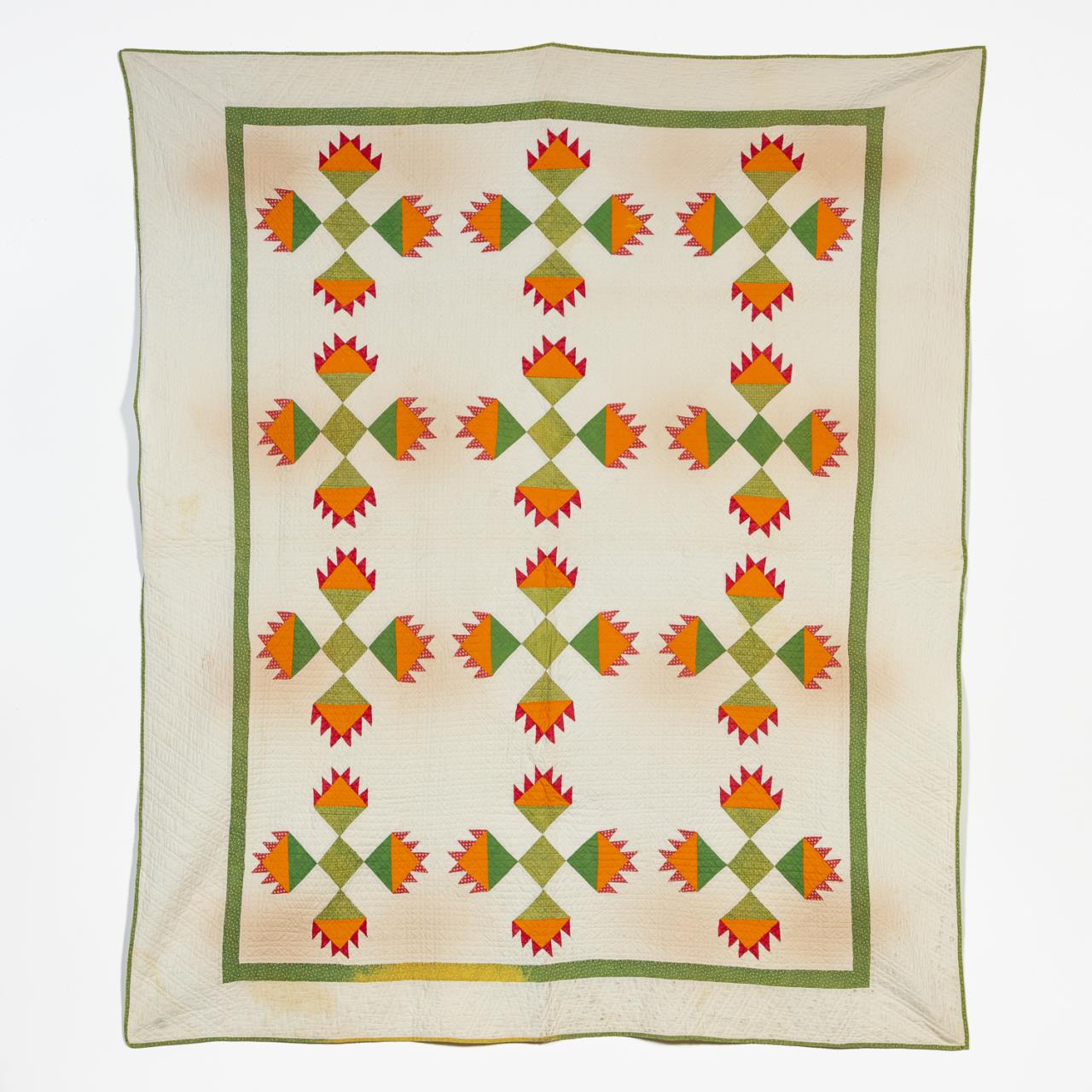 FINELY HAND QUILTED COTTON BEAR