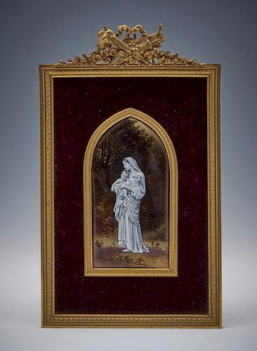 FINELY PAINTED ENAMEL ON COPPER,