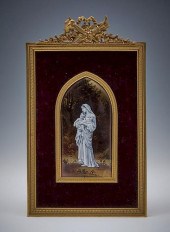 FINELY PAINTED ENAMEL ON COPPE