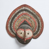Finely Woven Abelam Yam Mask,