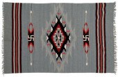 Finely woven Rio Grande rug, c