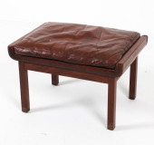 FINN JUHL STYLE TEAK & LEATHER
