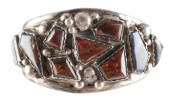 FIRE AGATE E&C FIERRO CUFF BRA