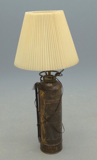 Fire extinguisher lamp.