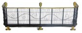 FIRE FENDER, BRASS RAIL WITH T