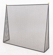FIRE SCREEN W/ DECORATIVE BRAS