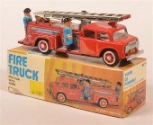 FIRE TRUCK FRICTION TOY WITH S