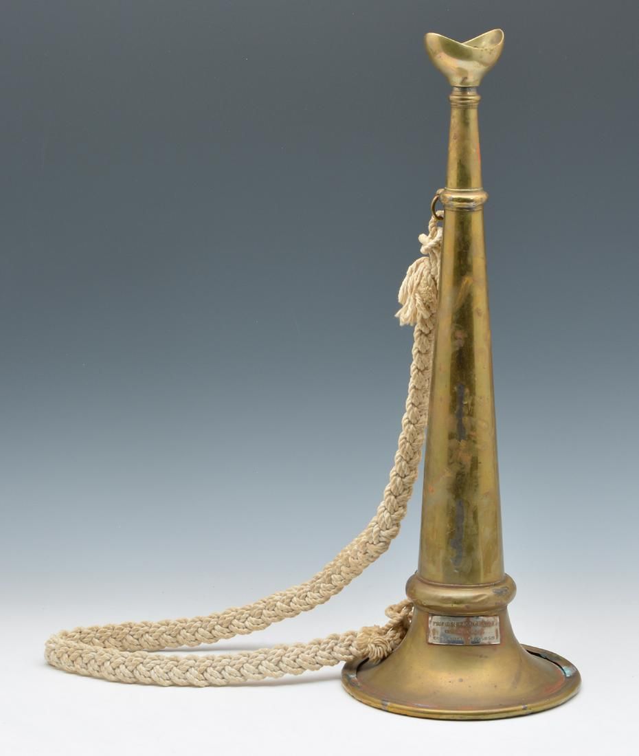 FIREMAN'S BRASS SPEAKING TRUMPET,