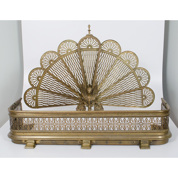 Fireplace Screen Brass Fender and