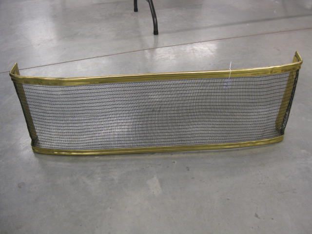 Fireplace Screen brass & mesh metal