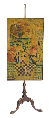 FIRESCREEN, 18TH C. ENGLISH, O