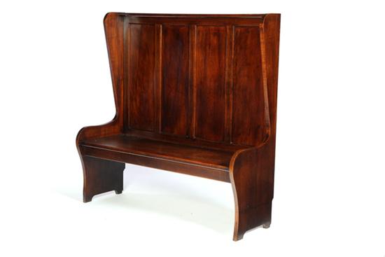 FIRESIDE SETTLE BENCH.  American 