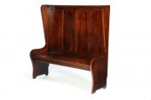 FIRESIDE SETTLE BENCH.  Americ