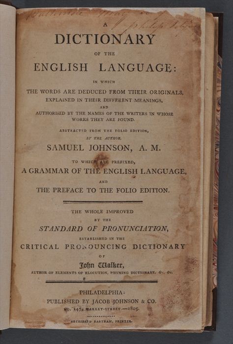 (FIRST AMERICAN EDITION) JOHNSON