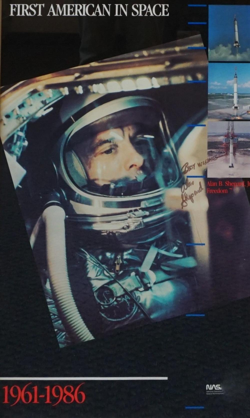 FIRST AMERICAN IN SPACE, SIGNED