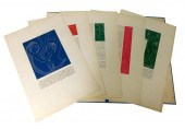 "FIRST DUET", SET OF TEN LINOL