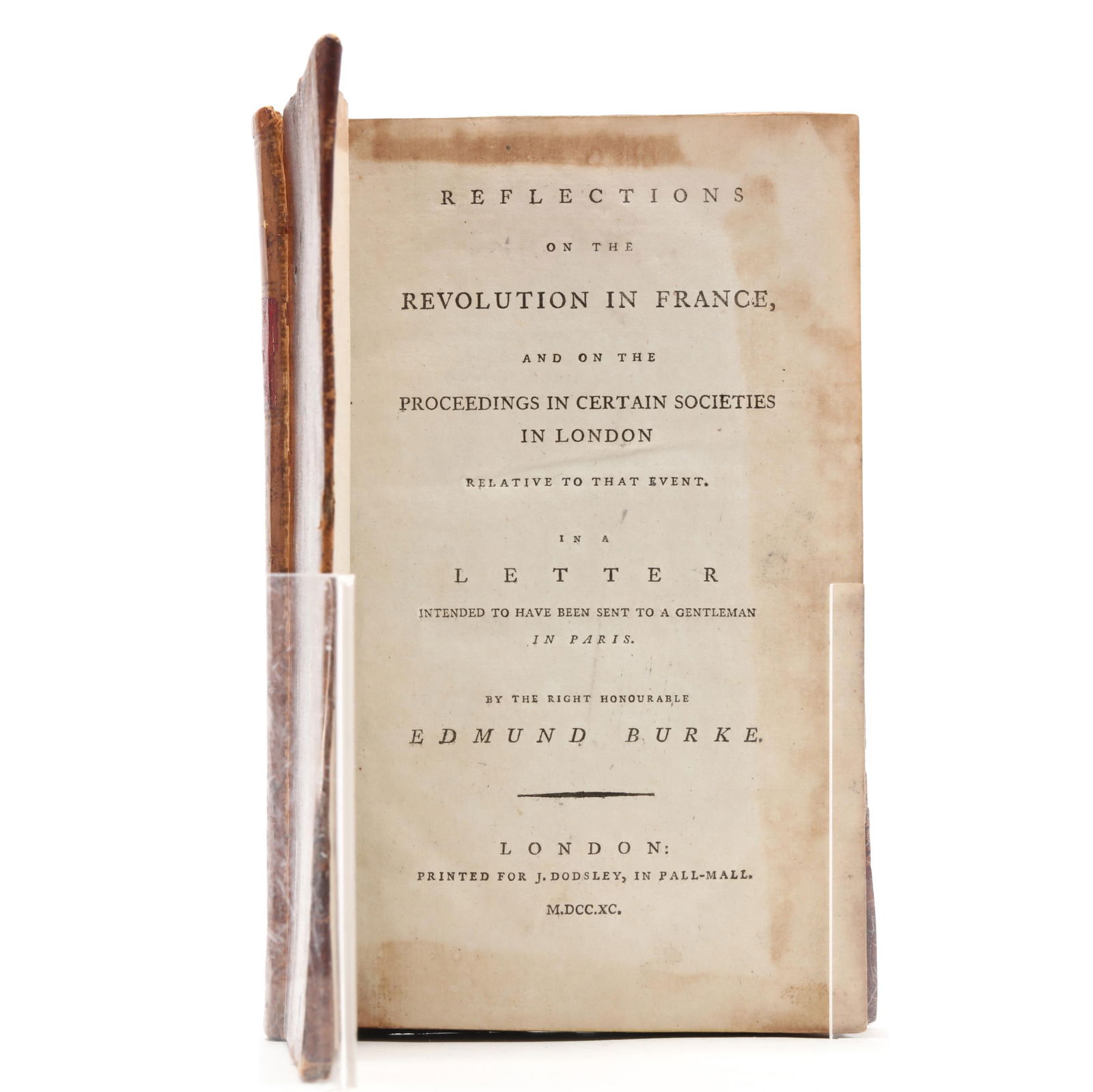 FIRST EDITION OF EDMUND BURKE'S 