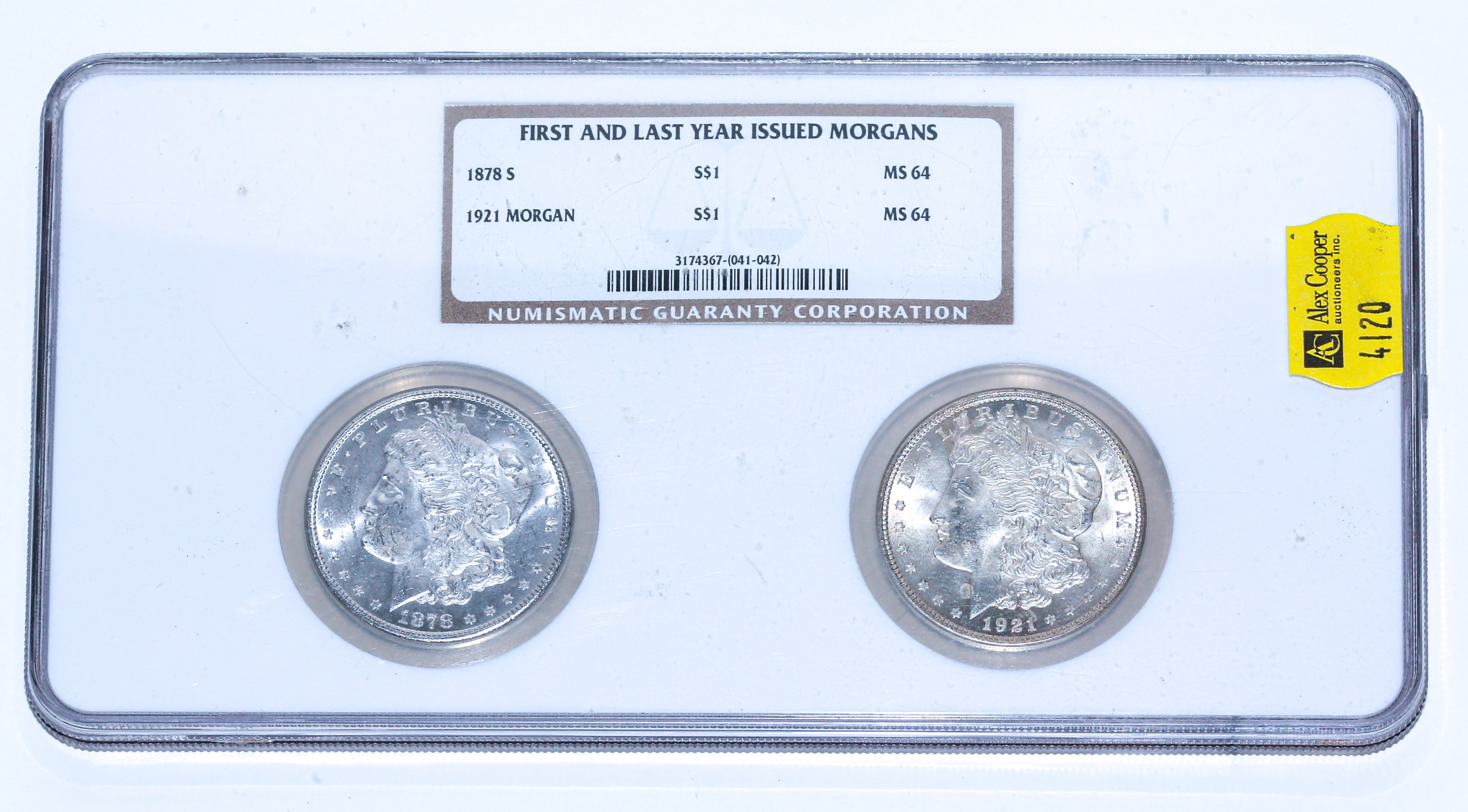 FIRST & LAST YEAR OF MORGANS NGC
