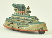 FISCHER BATTLESHIP PENNY TOY G