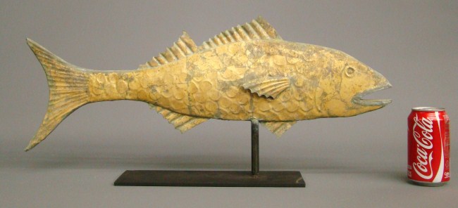 Fish weathervane. 24'' W 10 3/4''