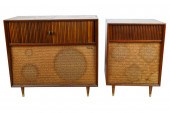 FISHER RADIO CABINET & SPEAKER